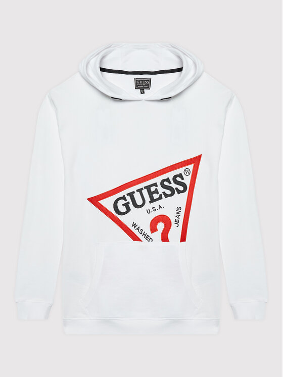 Guess Bluza L2YQ07 KAD70 Biały Oversize