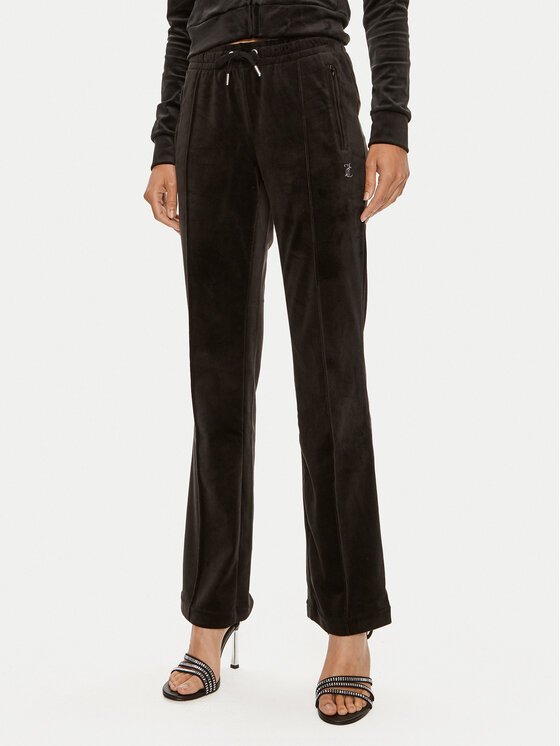 Juicy Couture Spodnie dresowe Tina JCAPW045 Czarny Regular Fit