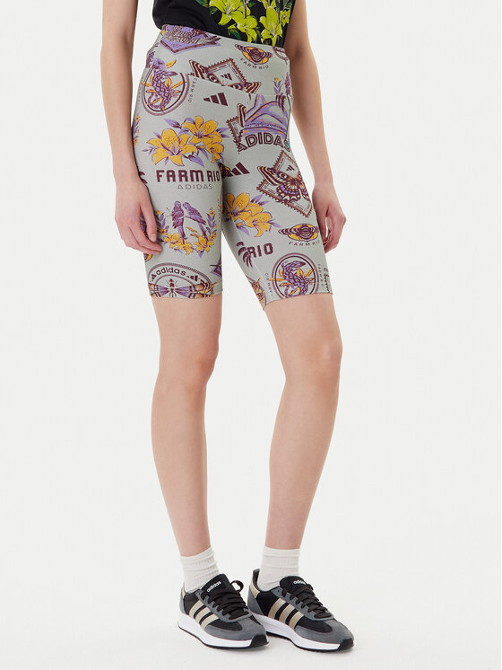adidas Kolarki Farm Bike JM8345 Szary Slim Fit
