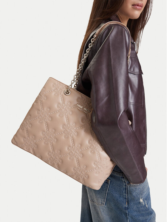 Nine West Torebka CEO-PRIME ELEGANCE-LA374-5652 Beżowy
