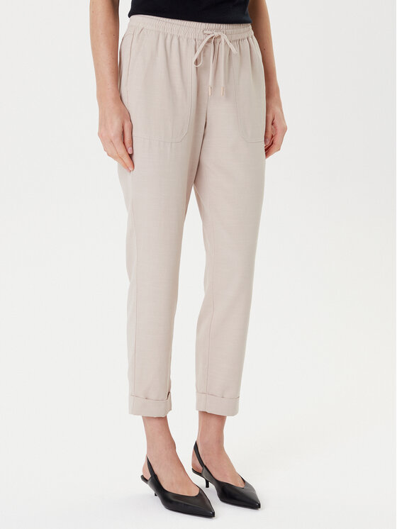 TATUUM Spodnie materiałowe Sudiki T2506.147 Beżowy Slim Fit