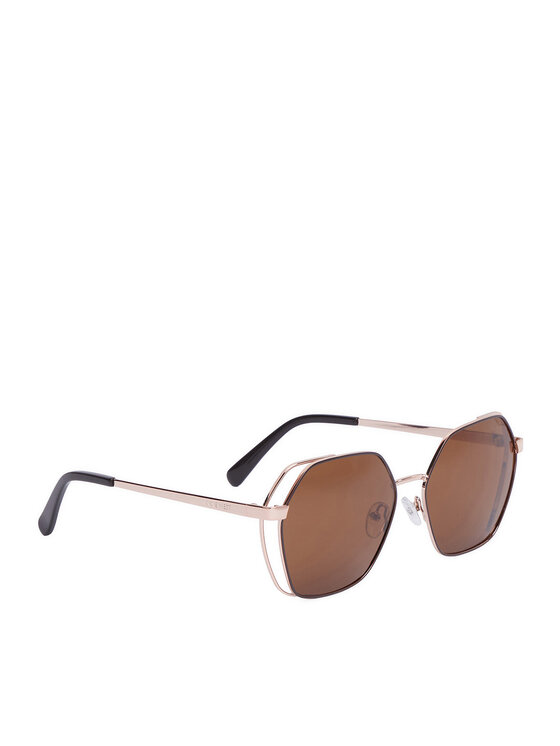 Nine West Okulary przeciwsłoneczne CEO-NW55240S Złoty