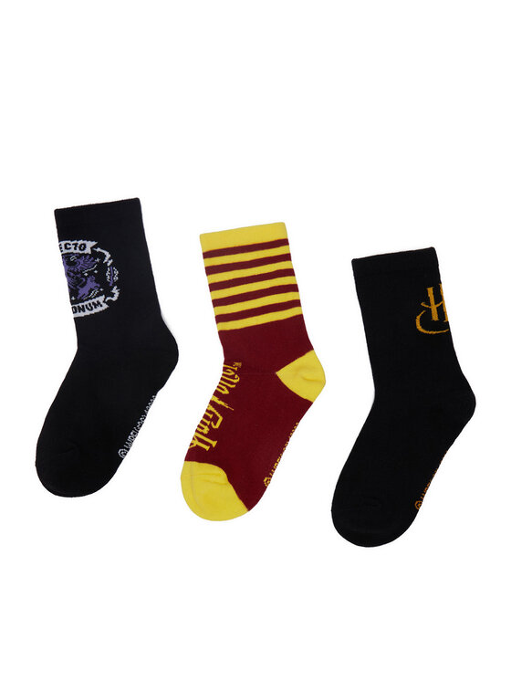 Harry Potter Skarpety długie CEO-ACCCS-AW26-308WBHP(3-PACK) Czarny