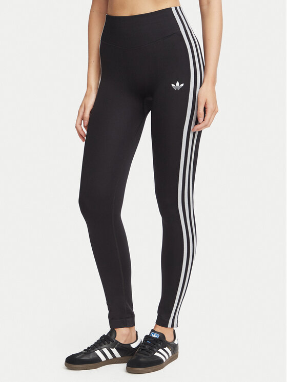 adidas Legginsy Essentials 3-Stripes Seamless Leggings KZ4121 Czarny Slim Fit