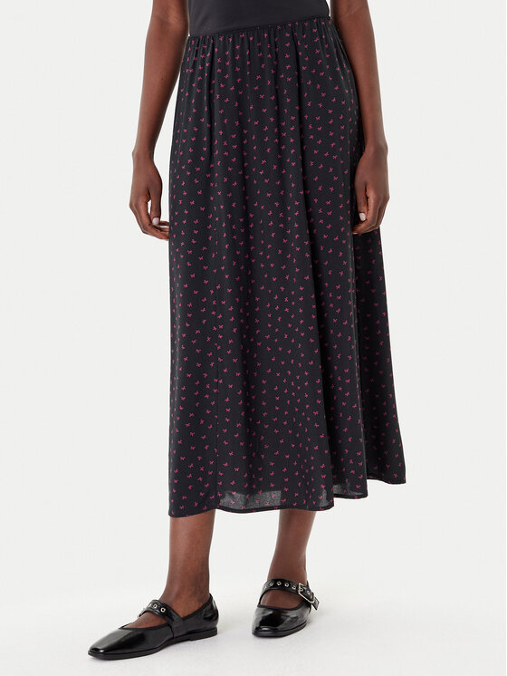 ONLY Spódnica maxi Nova 15357477 Czarny Regular Fit