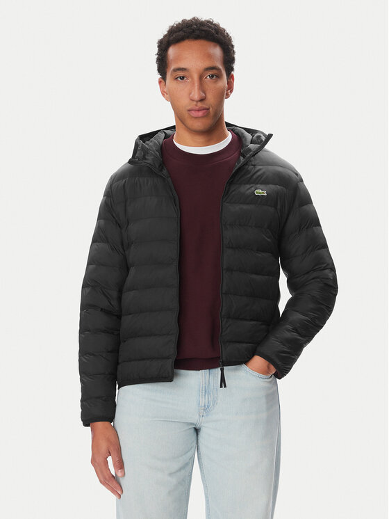 Lacoste Kurtka przejściowa BH8714 Czarny Regular Fit