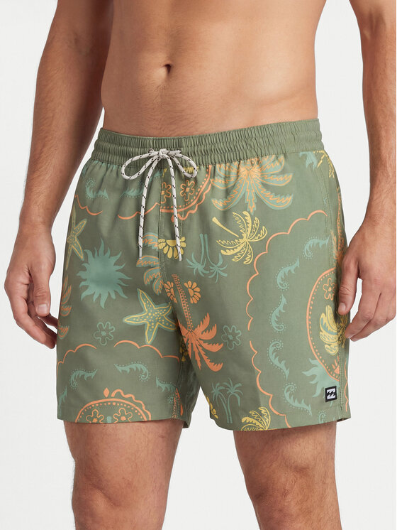 Billabong Szorty kąpielowe EBYJV00159 Zielony Regular Fit
