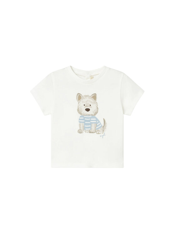 Mayoral T-Shirt 1001 Biały Regular Fit