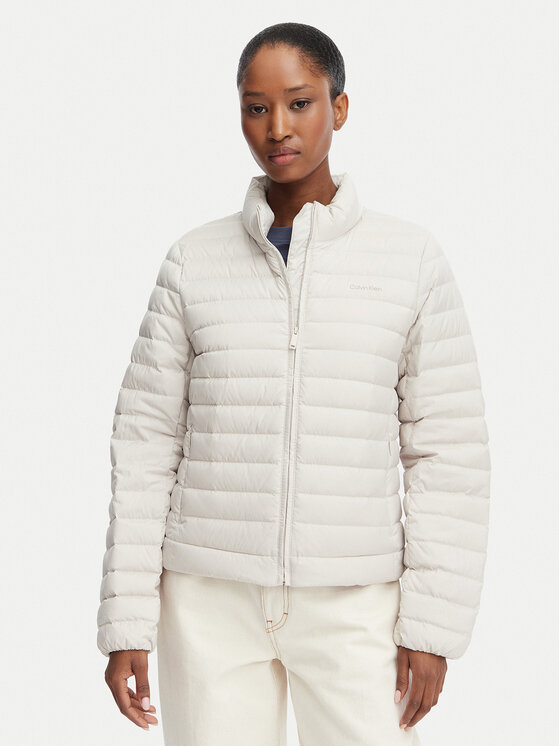 Calvin Klein Kurtka puchowa LV044G502G Biały Regular Fit