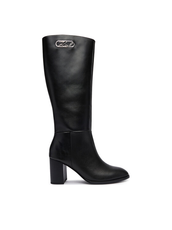 KARL LAGERFELD Kozaki Kinga KL35680 Czarny