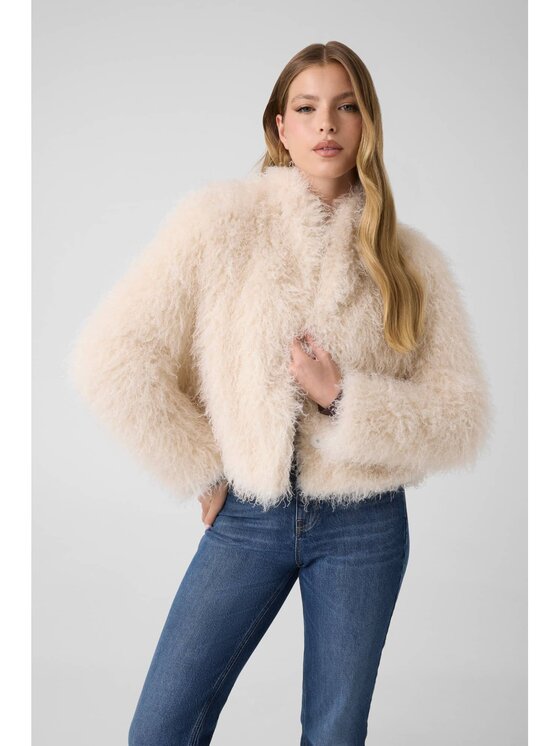 Guess Kurtka przejściowa 184812 Biały Classic Fit