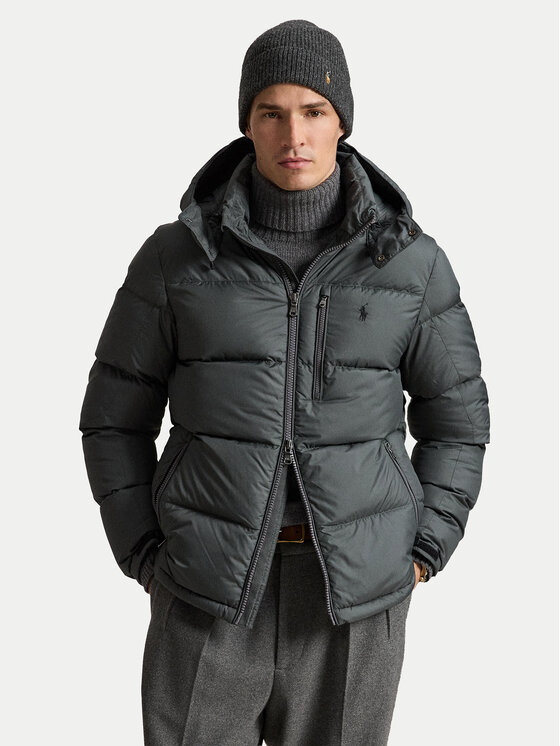 Polo Ralph Lauren Kurtka puchowa 710968278503 Szary ciemny Regular Fit