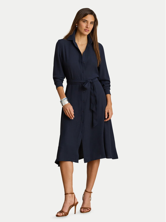 LAUREN RALPH LAUREN Sukienka koszulowa 200P14803001 Granatowy Regular Fit