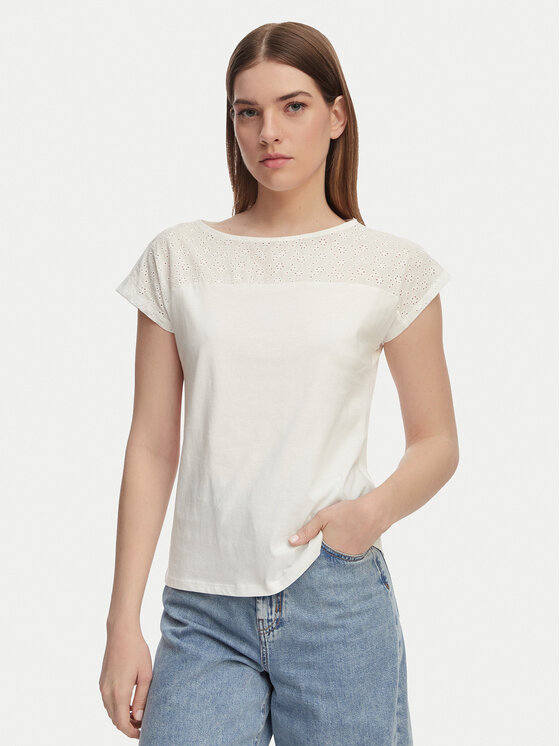 Vero Moda Bluzka Janni 10340707 Biały Regular Fit