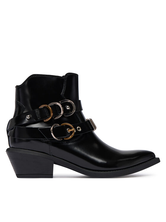 PINKO Botki Ankle Boot Box Calf SD0343 P114 Z99 Czarny