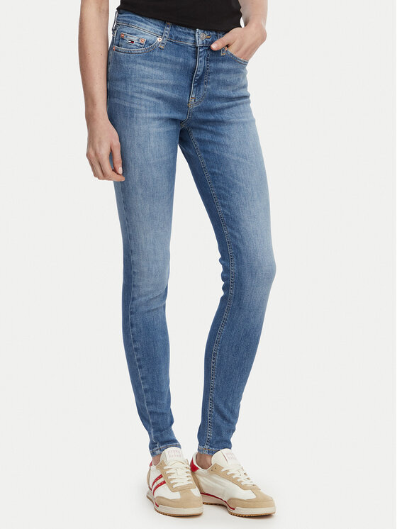 Tommy Jeans Jeansy Nora Mr DW0DW23084 Niebieski Skinny Fit