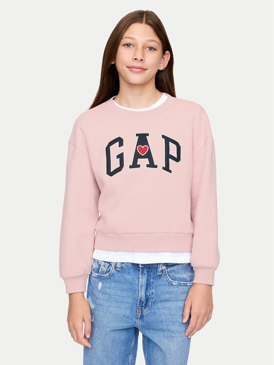Gap Bluza 628718-00 Różowy Regular Fit
