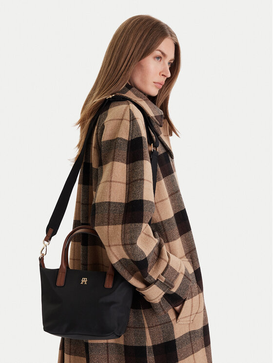 Tommy Hilfiger Torebka Popette Mini Tote AW0AW17709 Czarny