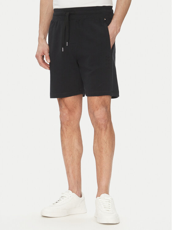 BOSS Szorty sportowe 50540522 Czarny Regular Fit