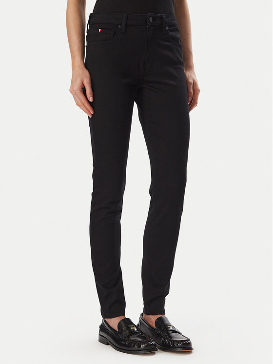 Tommy Hilfiger Jeansy Como WW0WW51409 Czarny Skinny Fit