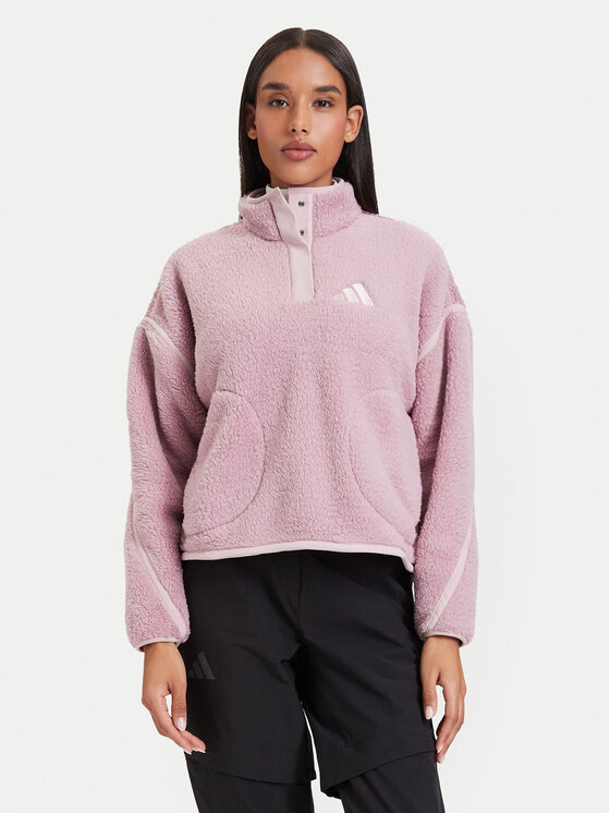 adidas Polar Terrex Multi High Pile Fleece Pullover KS2335 Różowy Regular Fit