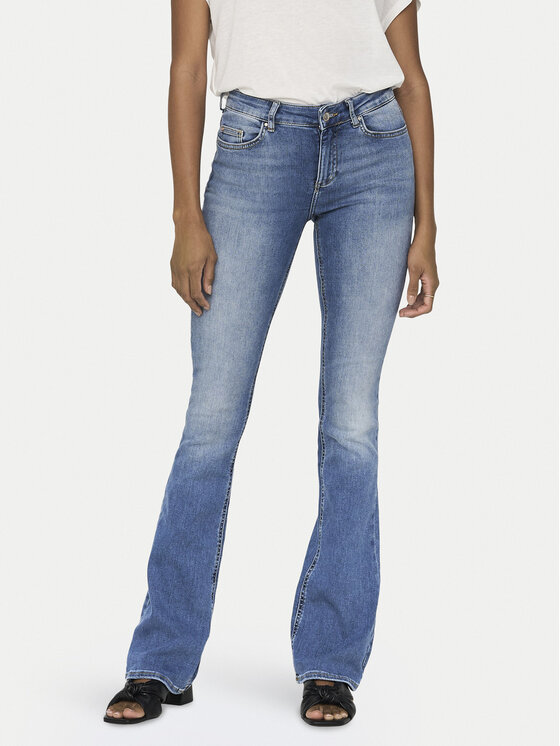 ONLY Jeansy Blush 15245444 Niebieski Flare Fit
