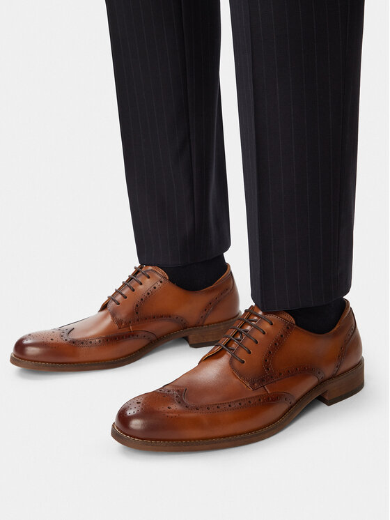 Clarks Półbuty CraftRemi Tip 26186394 Brązowy