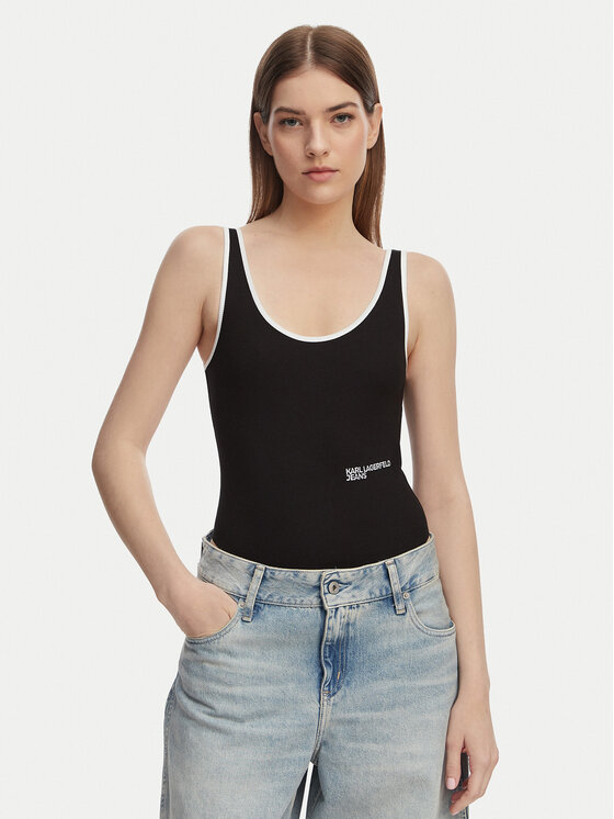 Karl Lagerfeld Jeans Body A2W17021 Czarny Slim Fit