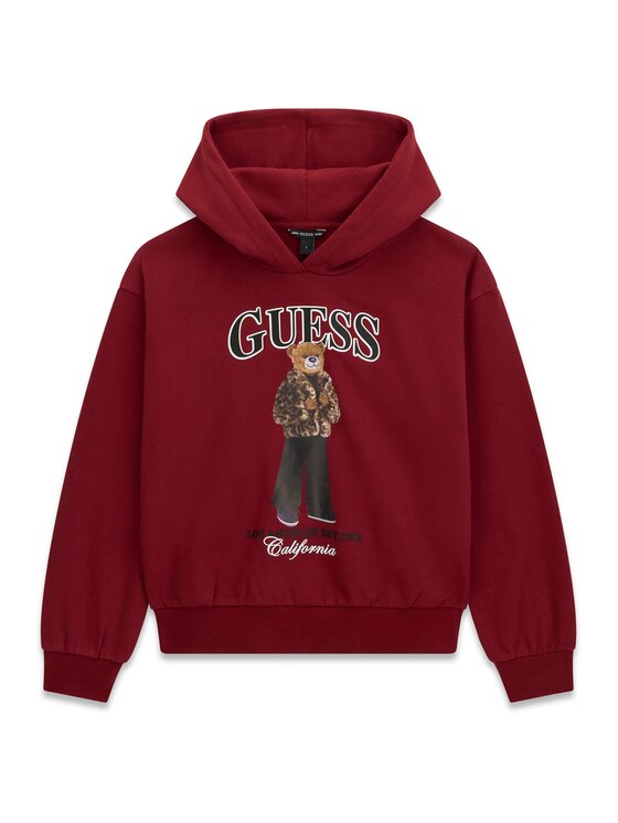 Guess Bluza J6BQ03 K6086 Bordowy Regular Fit