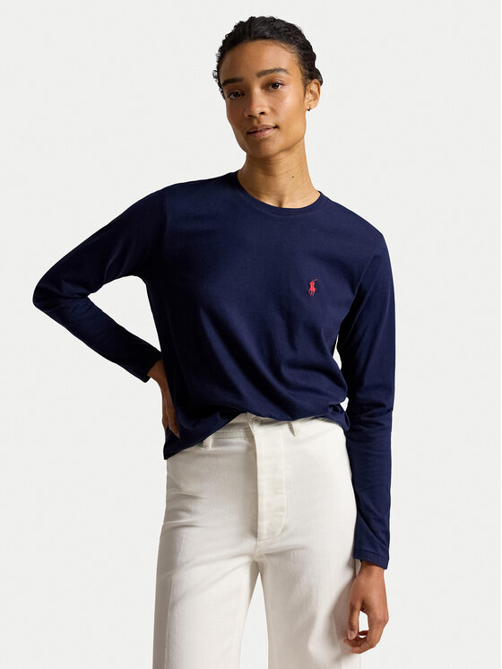 Polo Ralph Lauren Bluzka 211B14604005 Granatowy Regular Fit