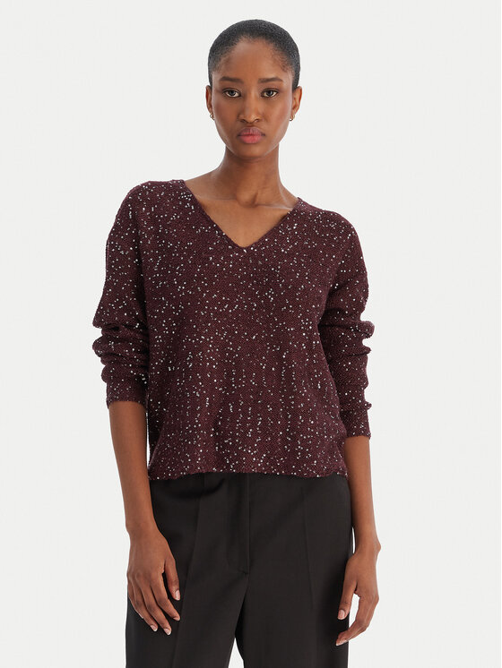 Vero Moda Bluzka Leilani 10318223 Fioletowy Loose Fit