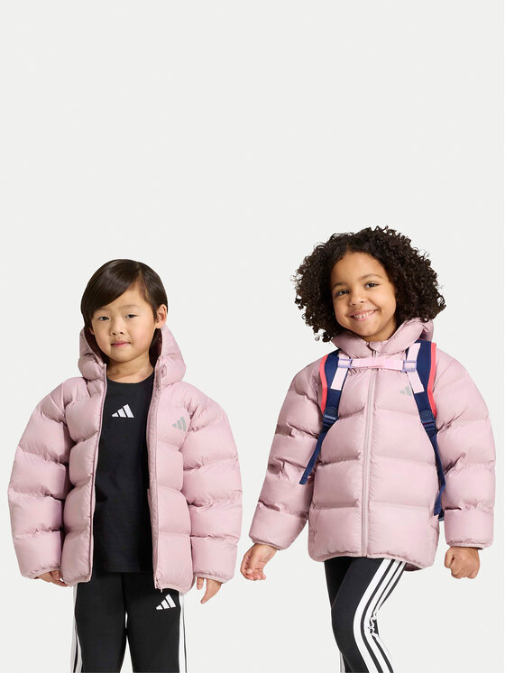 adidas Kurtka zimowa Synthetic Down KQ6191 Różowy jasny Regular Fit