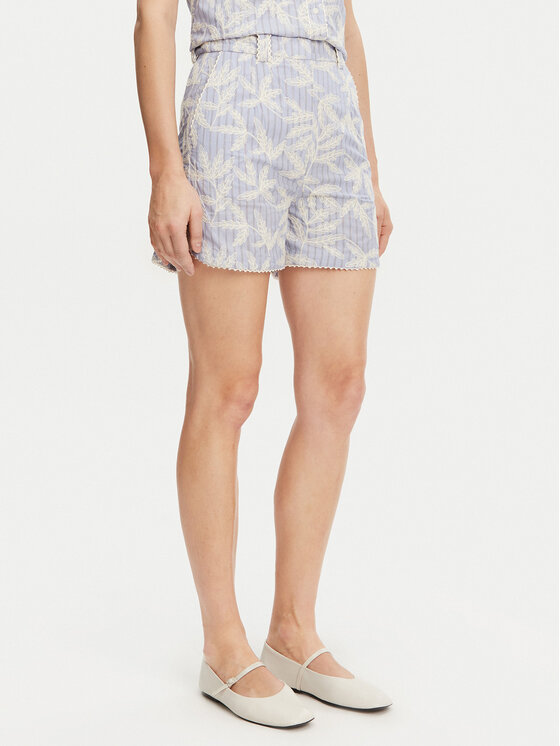 Munthe Szorty materiałowe Fidelma 251142925136 Błękitny Regular Fit
