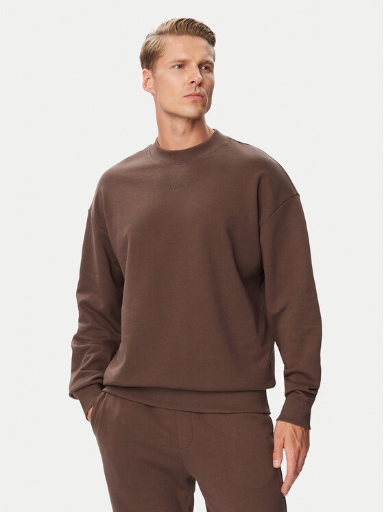 HUGO Bluza Dapocrew 50525892 Brązowy Regular Fit