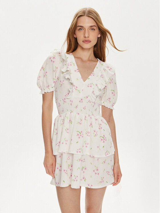 Gina Tricot Sukienka letnia 22230 Écru Regular Fit