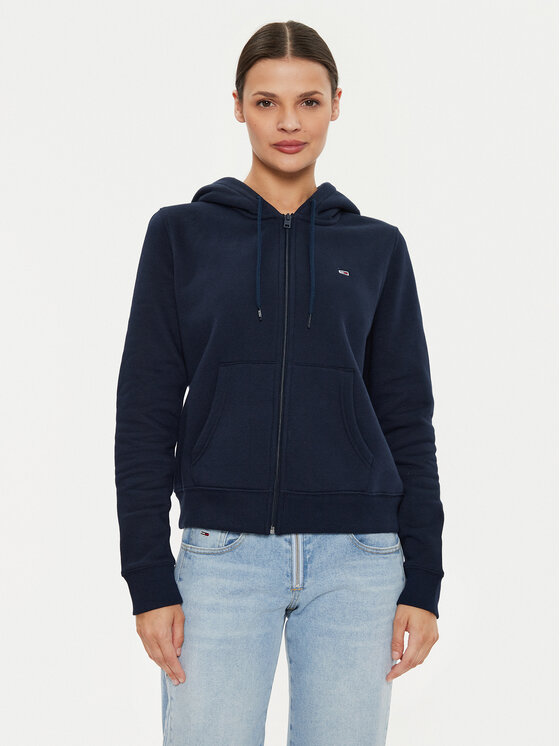 Tommy Jeans Bluza Flag DW0DW19729 Granatowy Regular Fit