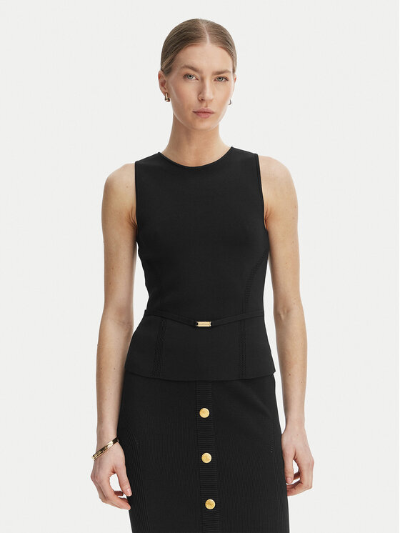Marciano Guess Bluzka G6GR23 Z0760 Czarny Regular Fit