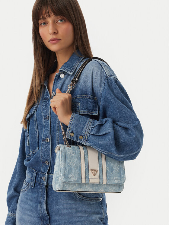 Guess Torebka Noelle II HWDL96 72210 Niebieski jasny