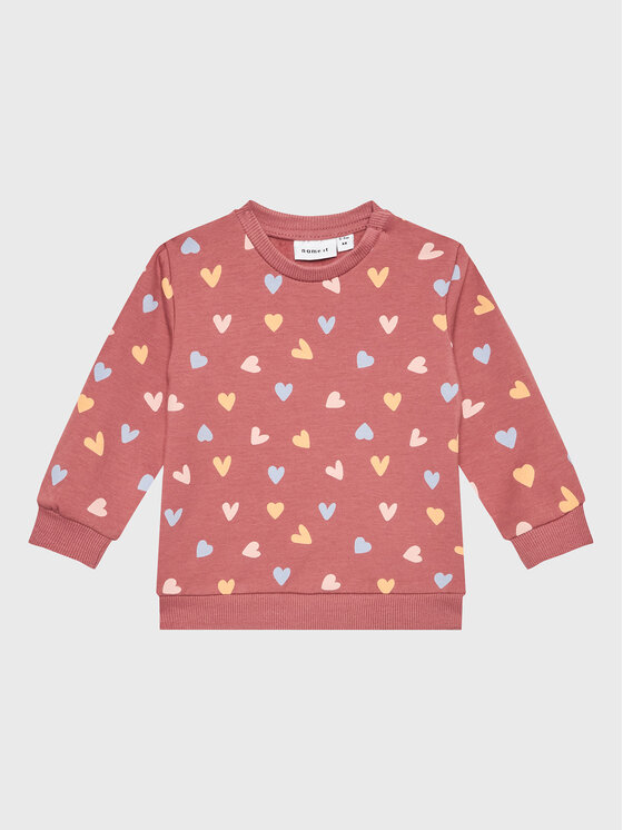 NAME IT Bluza 13212668 Różowy Regular Fit