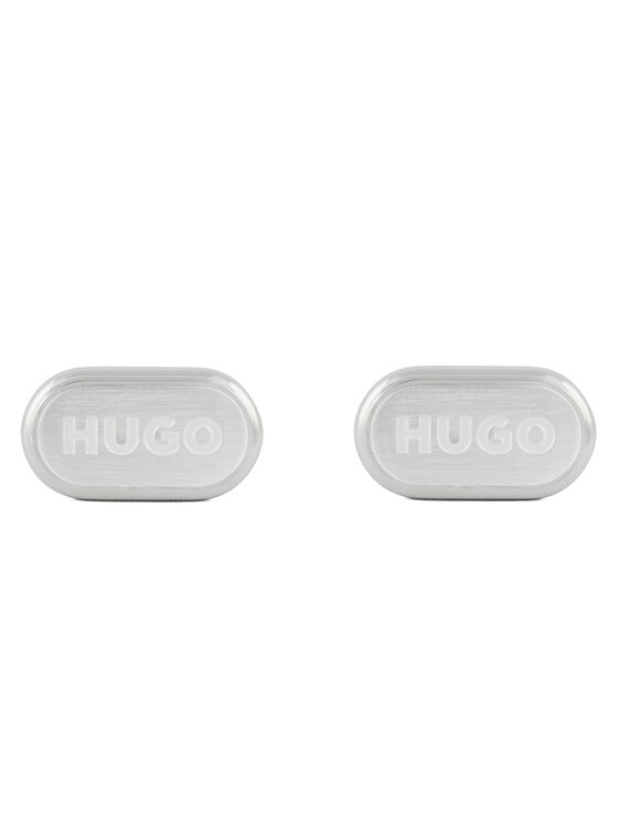 HUGO Spinki do mankietów E-Classic 50494892 Srebrny