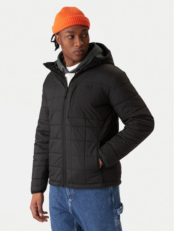 Billabong Kurtka przejściowa Journey Puffer ABYJK00162 Czarny Regular Fit