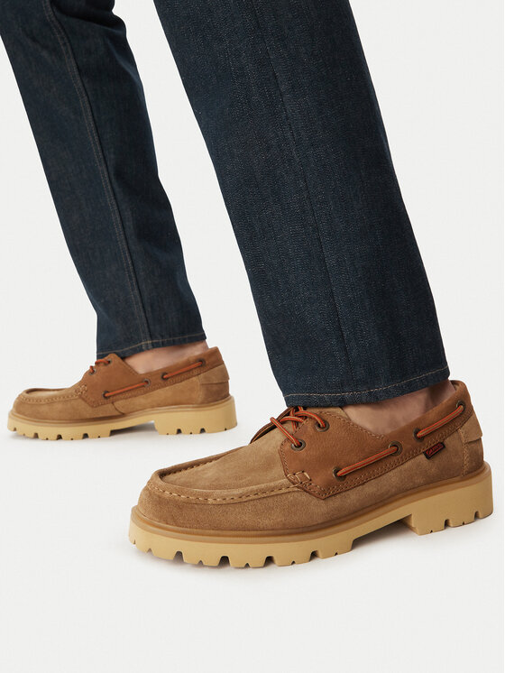 Clarks Loafersy Cleyhill Boat 26186178 Beżowy