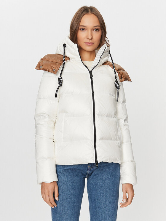 Deha Kurtka puchowa D93582 Écru Regular Fit