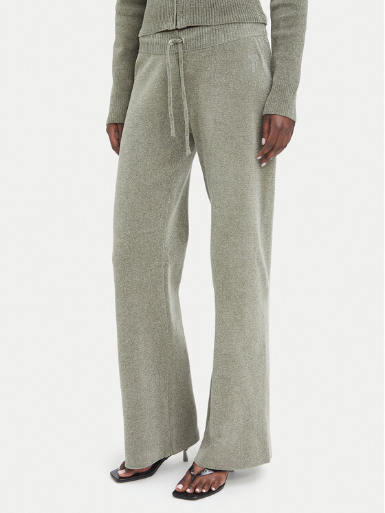 Juicy Couture Spodnie dresowe JCWEB006 Khaki Regular Fit