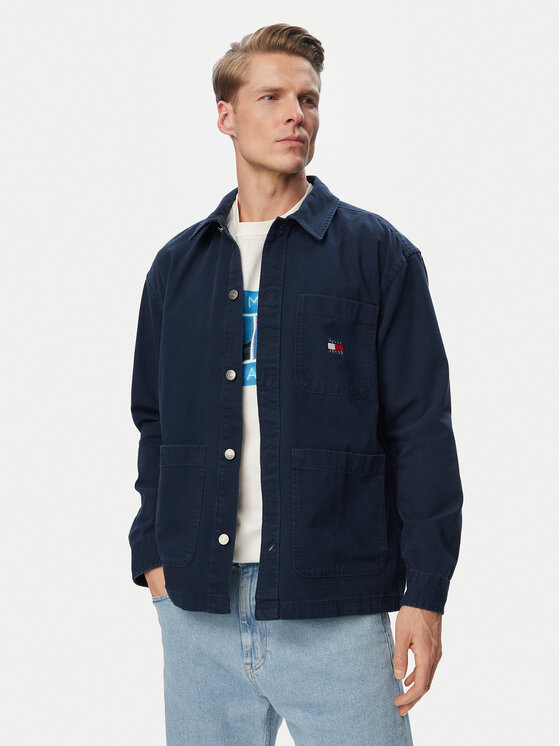 Tommy Jeans Kurtka jeansowa DM0DM20236 Granatowy Regular Fit