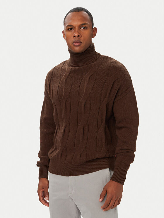 Beverly Hills Polo Club Golf 62SWM1302 Brązowy Regular Fit