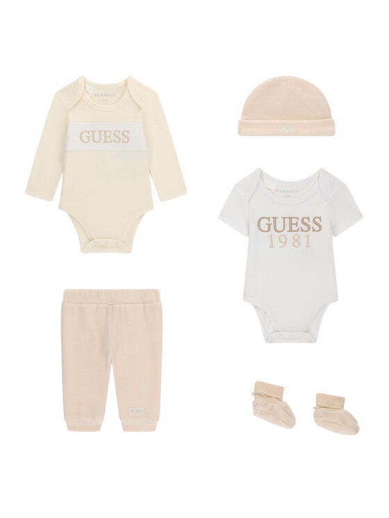 Guess Komplet dziecięcy H6BG06 K6016 Kremowy Regular Fit