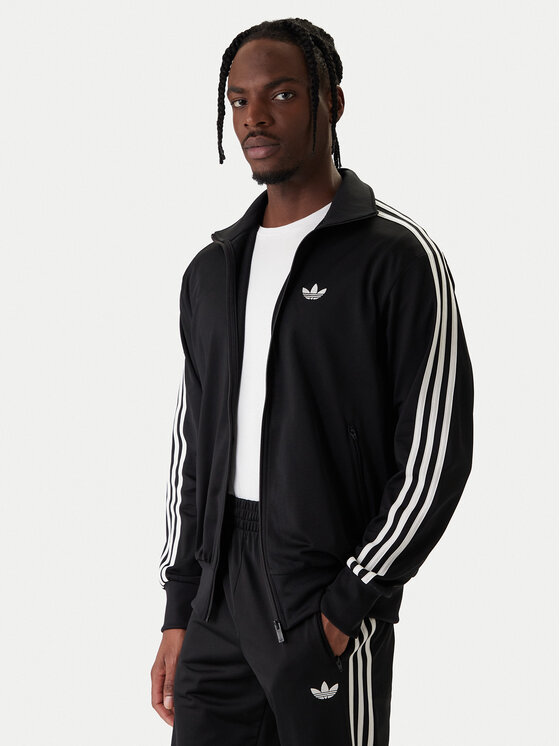 adidas Bluza Firebird KD8312 Czarny Loose Fit