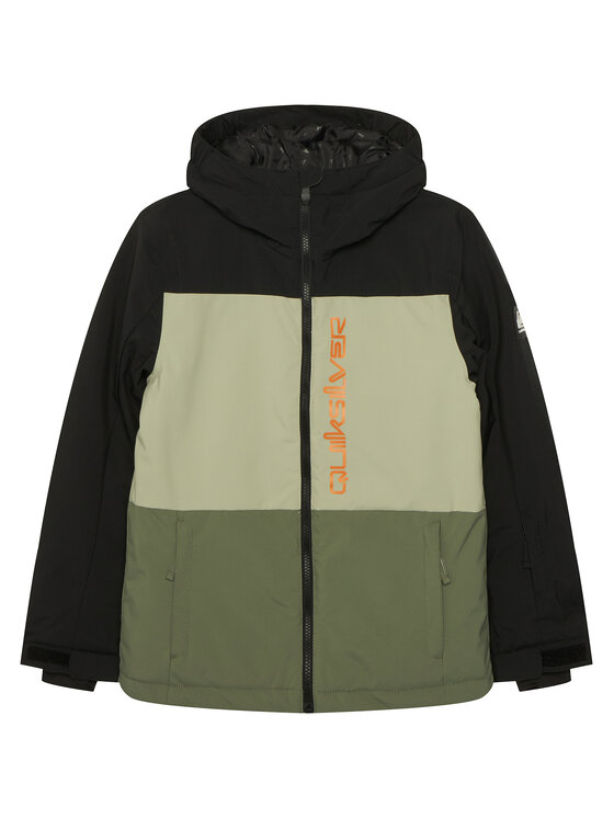 Quiksilver Kurtka snowboardowa Side Hit EQBTJ03195 Zielony Regular Fit