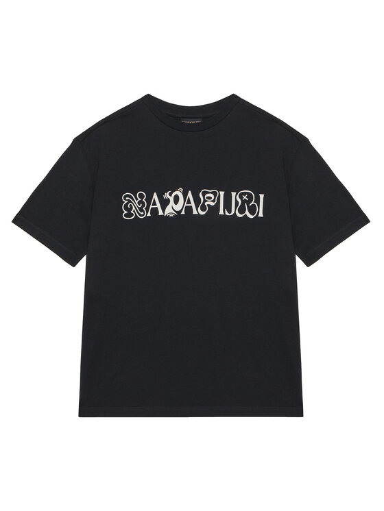 Napapijri T-Shirt S-Acadia NP0A8B3J Czarny Loose Fit